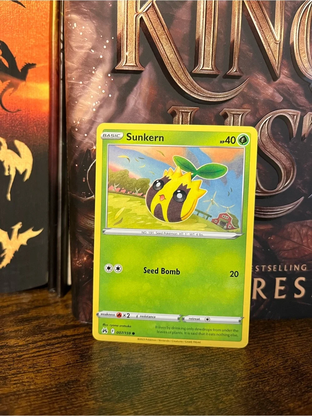 Sunkern Pokemon TCG Card Crown Zenith 007/159